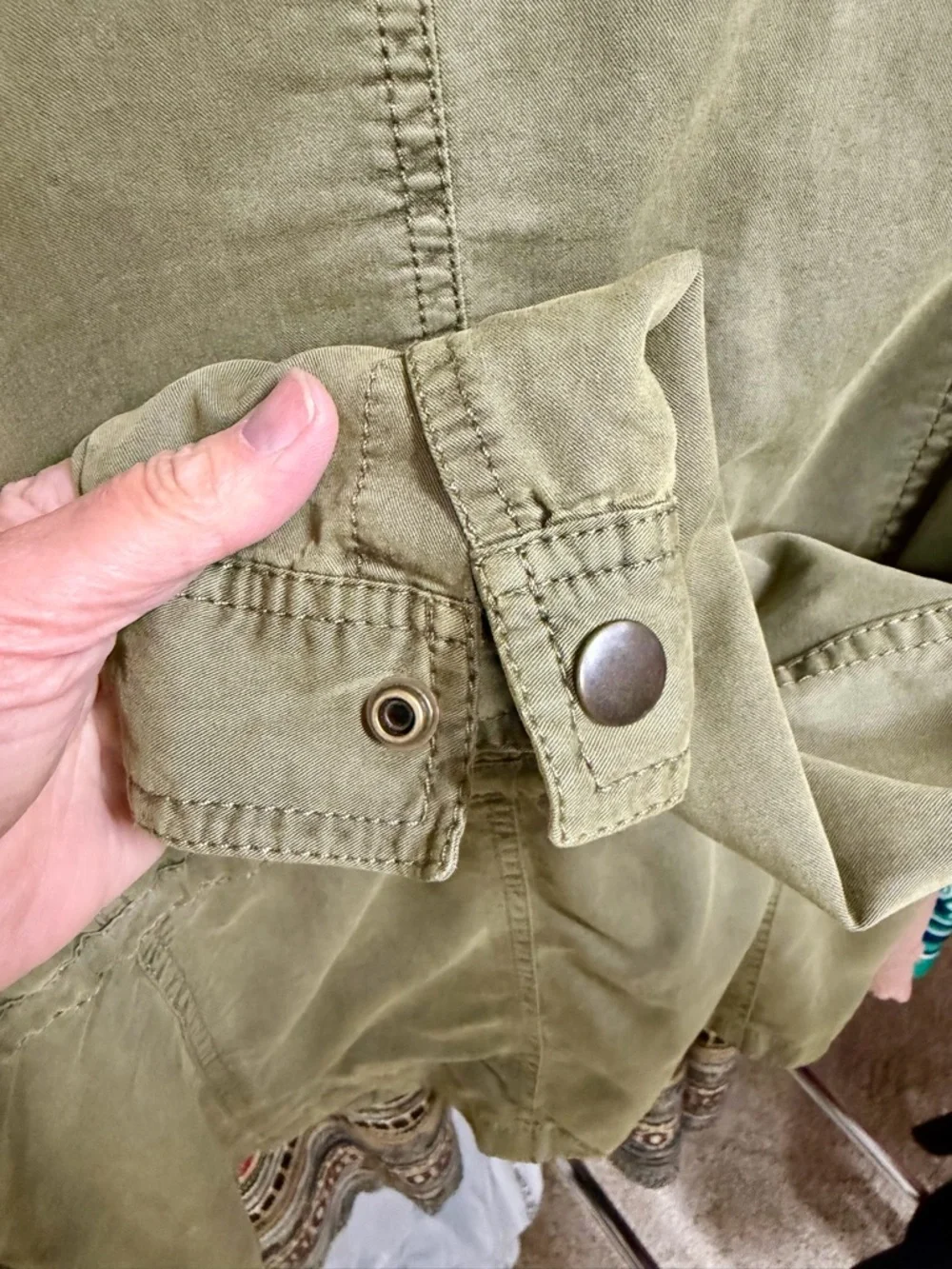 hinge Olive Utility Drawstring Jacket - Picture 7 of 10